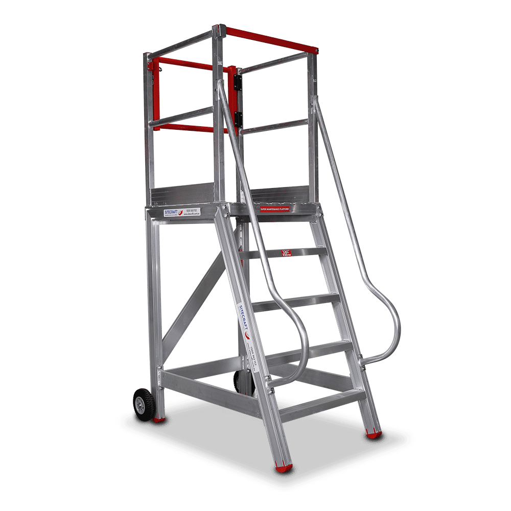 Heavy Duty Step-Thru Platform Ladders