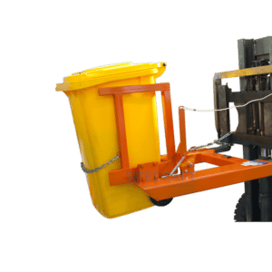 Forklift Attachment Single Wheelie Bin Tipper - 240L Bins