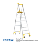 Bailey P170 Aluminium Job Station Ladders | 8 Step Model