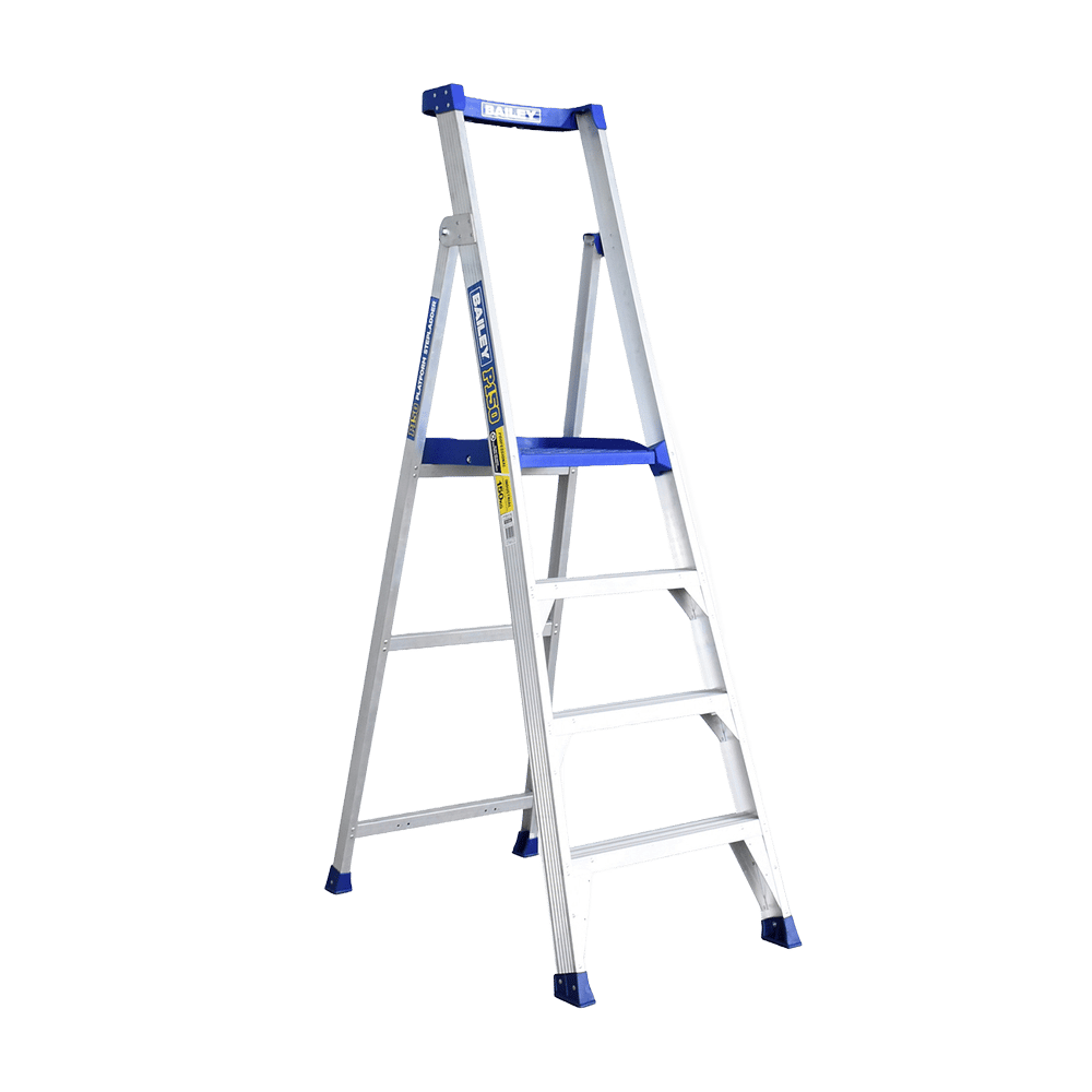 Bailey P150 Aluminium Platform Ladders | 4 Step Model