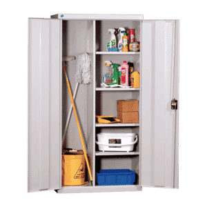 Janitor Cupboard Including 4 Shelves