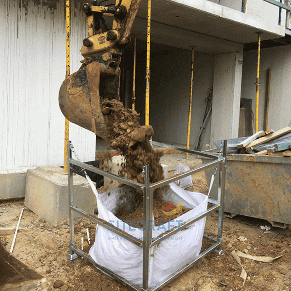 Basic Bulk Bag Stand with Bag in action