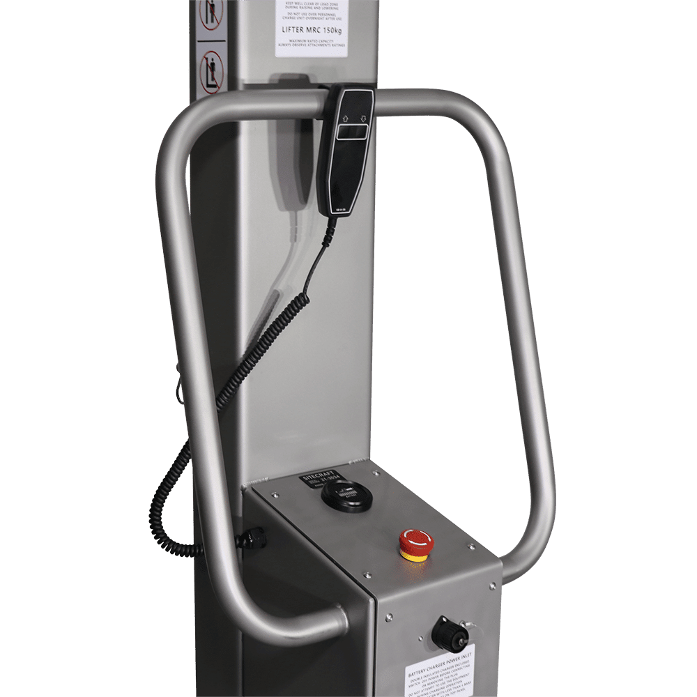 Logistec Electric Stainless Steel Compact Lifter 300Kg, Handle and Controls
