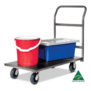 Sitequip Heavy Duty Stainless Steel Flat Deck Trolleys