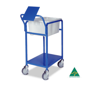 Single Bin Trolley Writing top