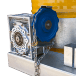 Forklift Drum Rotator – Manual Chain Operation Close Up