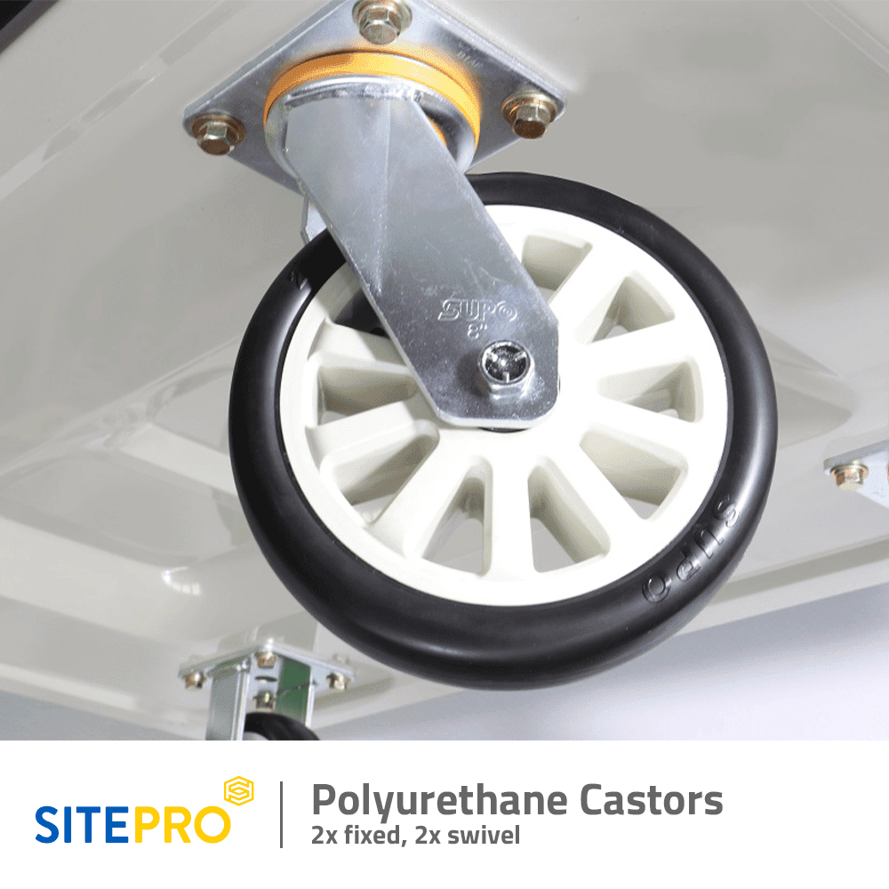 Sitepro Platform trolley with Polyurethane Casters
