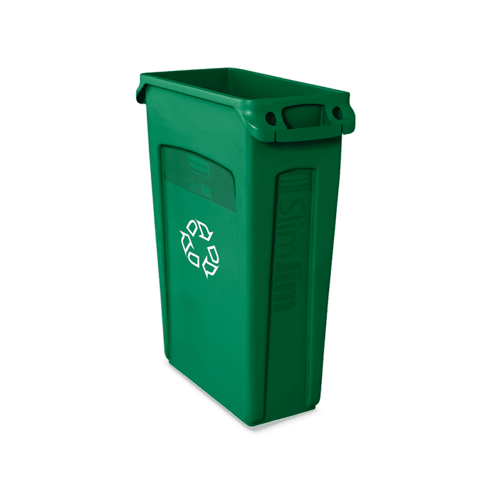 Rubbermaid Slim Jim Container 87 Litre Green (Recycling)
