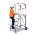 Heavy Duty Step-Thru Platform Ladders