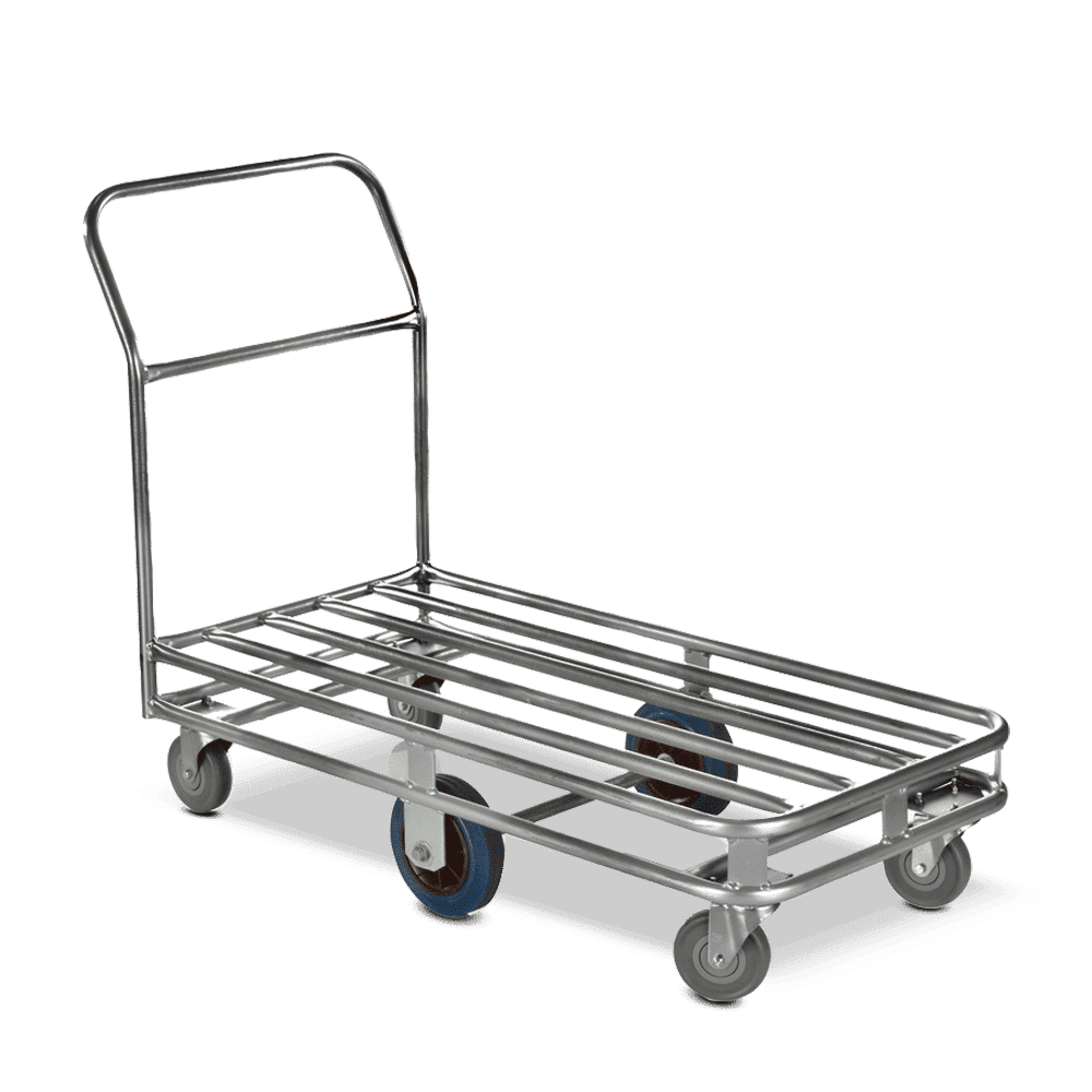 Tubular Six Wheel Stock Trolleys Single Deck