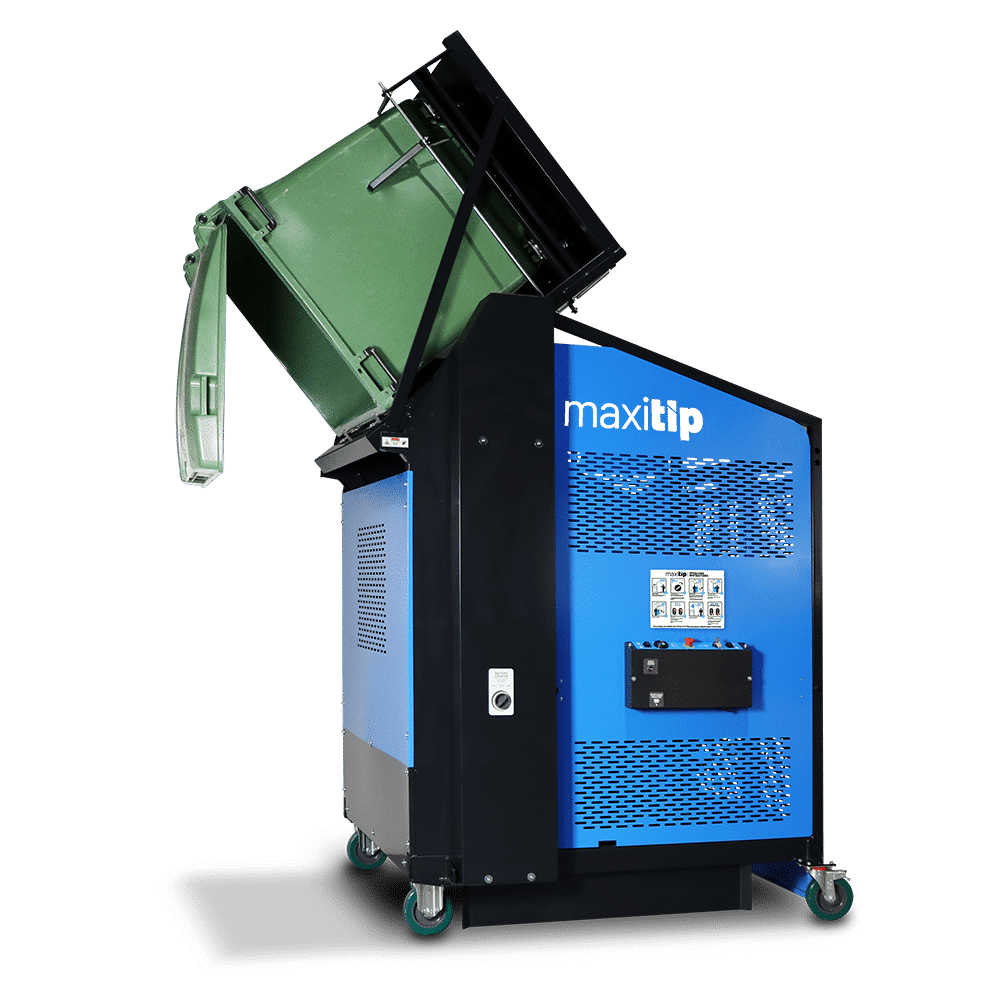 Maxitip Bin Tipper - Tipping 1100 litre Waste Bin