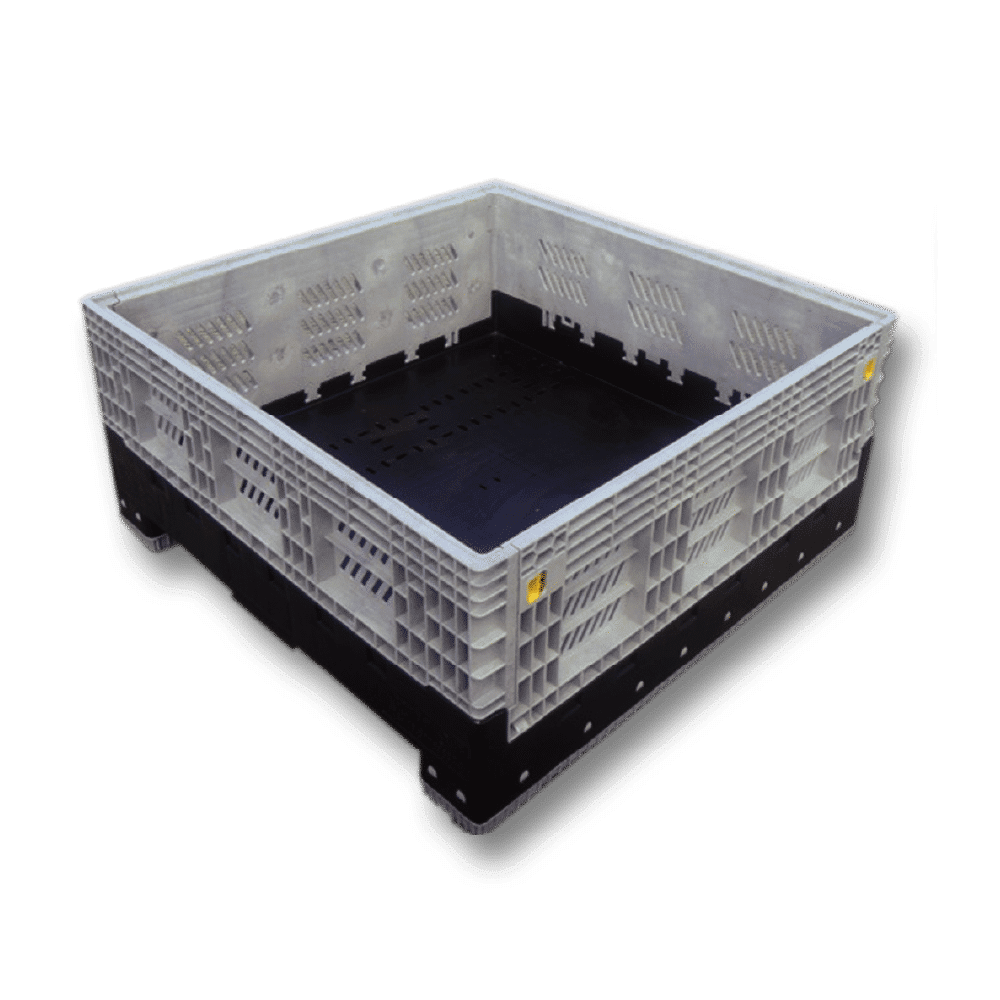 Folding Pallet Bin - Half Height - Vented