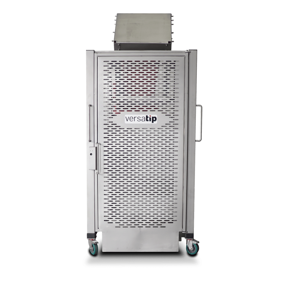 Versatip Stainless Steel Premium Industry Rated Bin Lifter for cleanroom - Front View
