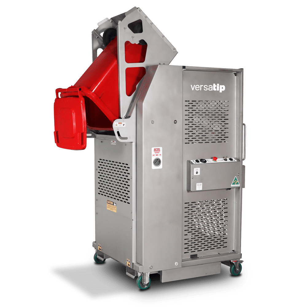 Versatip Stainless Steel Premium Industry Rated Bin Lifter for cleanroom
