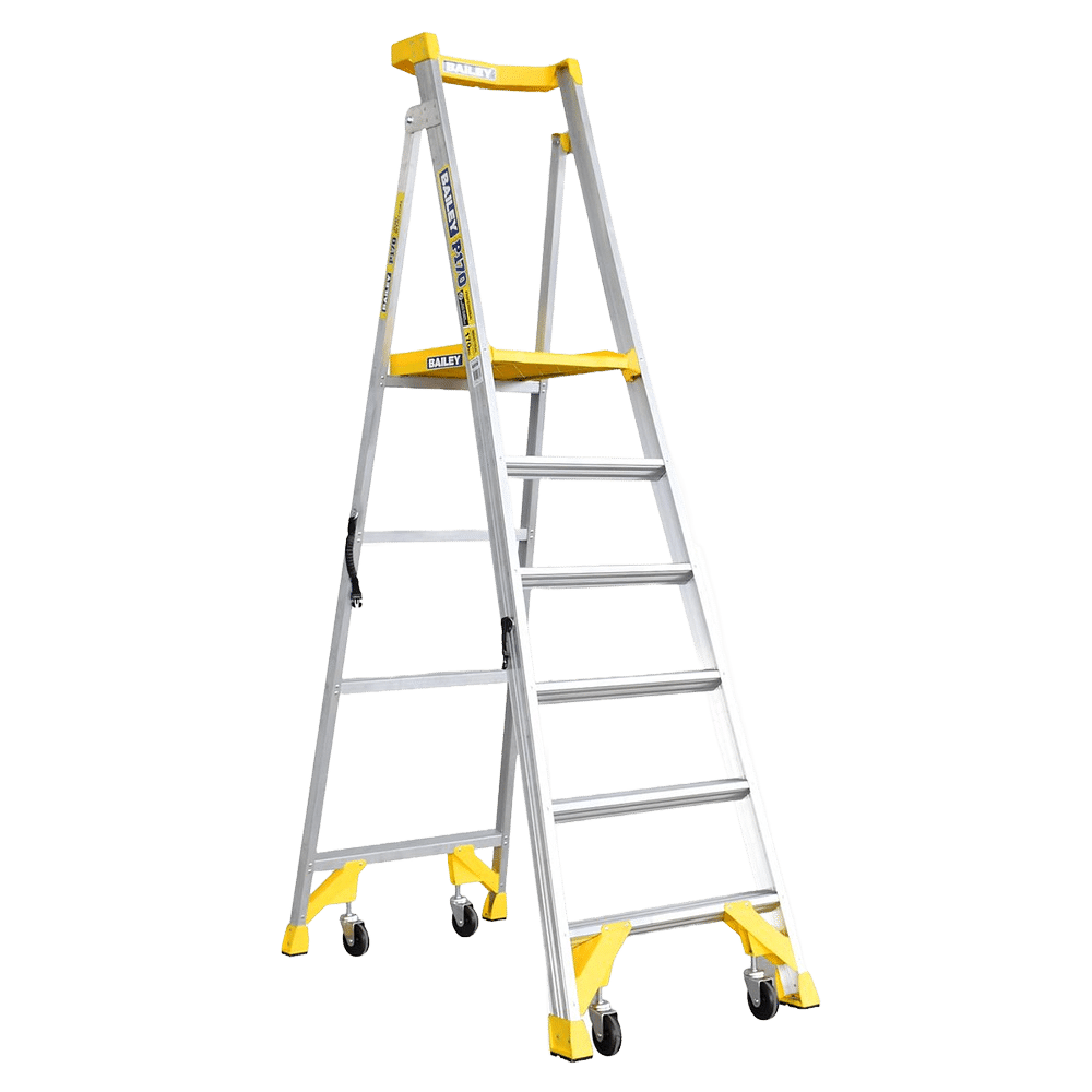 Bailey P170 Aluminium Job Station Ladders | 6 Step Model