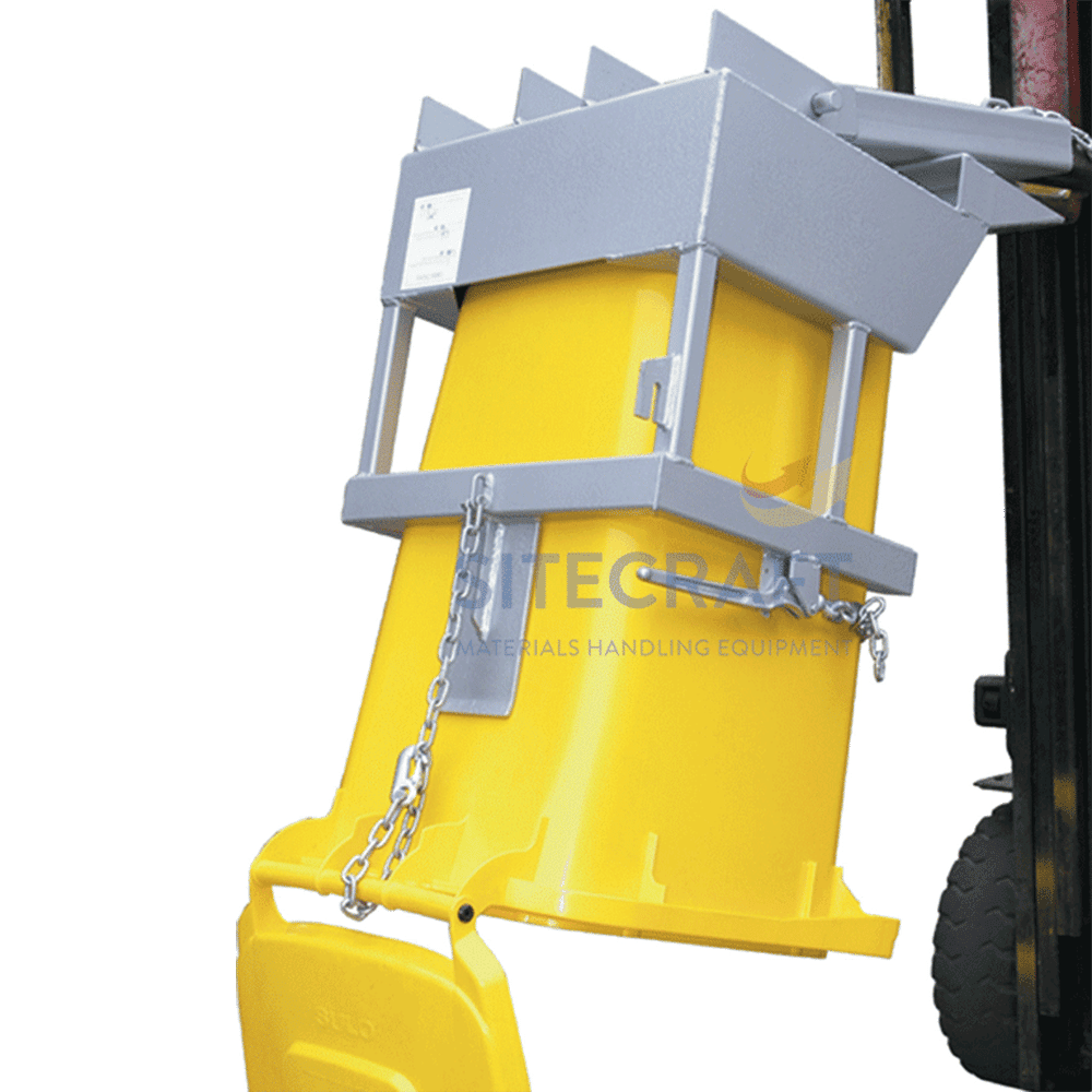 Single Forklift Wheelie Bin Tipper