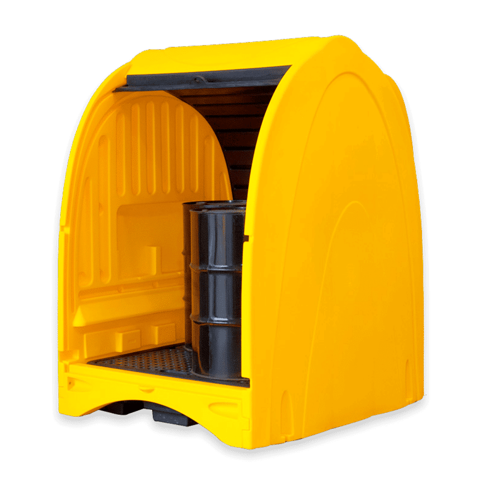 Hardtop Outdoor Drum Storage Unit 4 - Drum