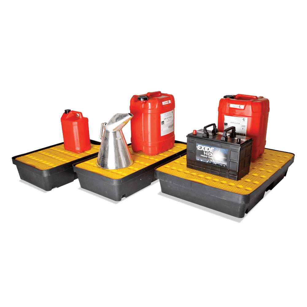 Spill Trays with Grate