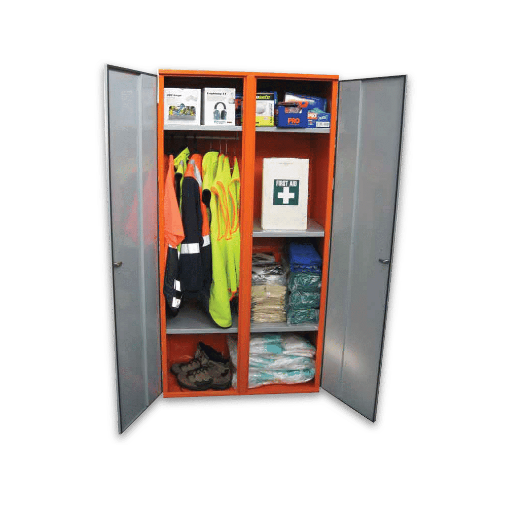 Double Double Door Lockable Storage Cabinet for PPE Door Lockable Storage Cabinet for PPE