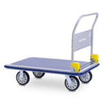 Sitepro Large Single Deck Platform Trolley with Folding Handle. Size 1240 x 790mm