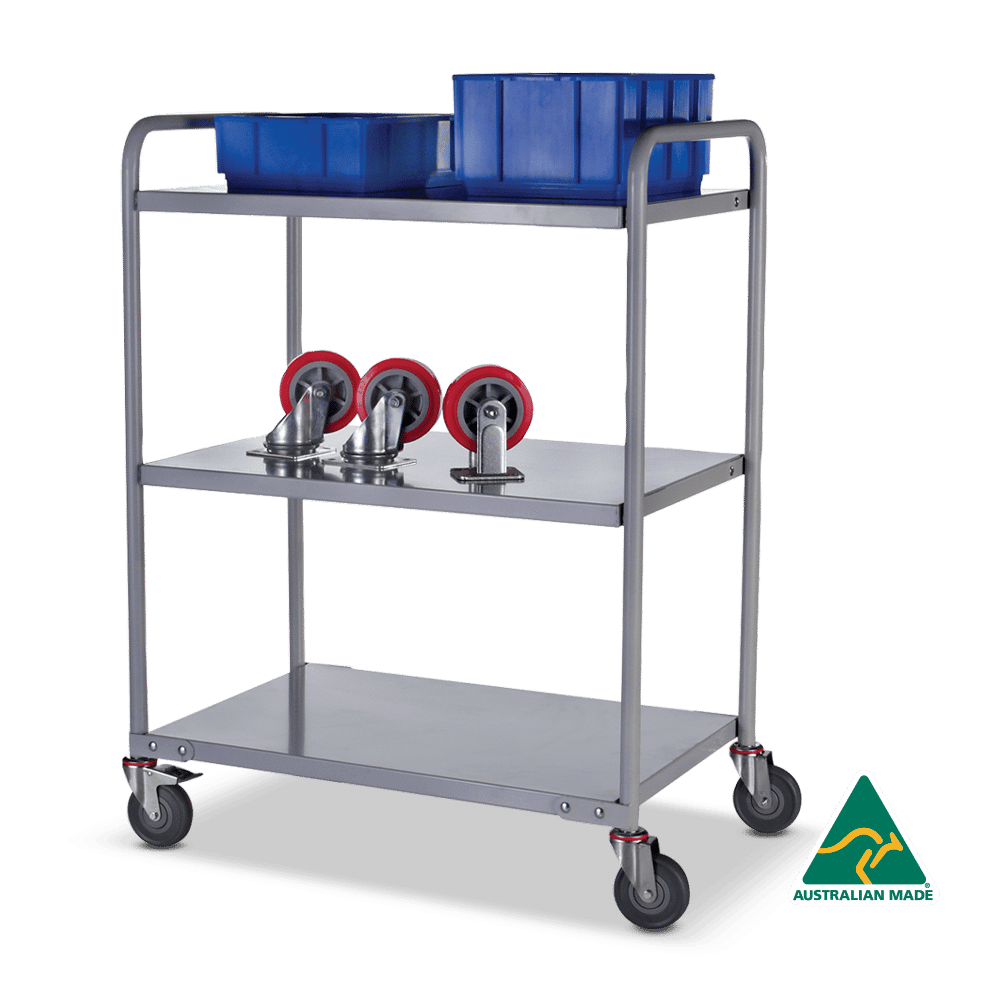 Sitequip Multi-Deck Trolleys 3 Shelf, Dimension 800 x 500mm
