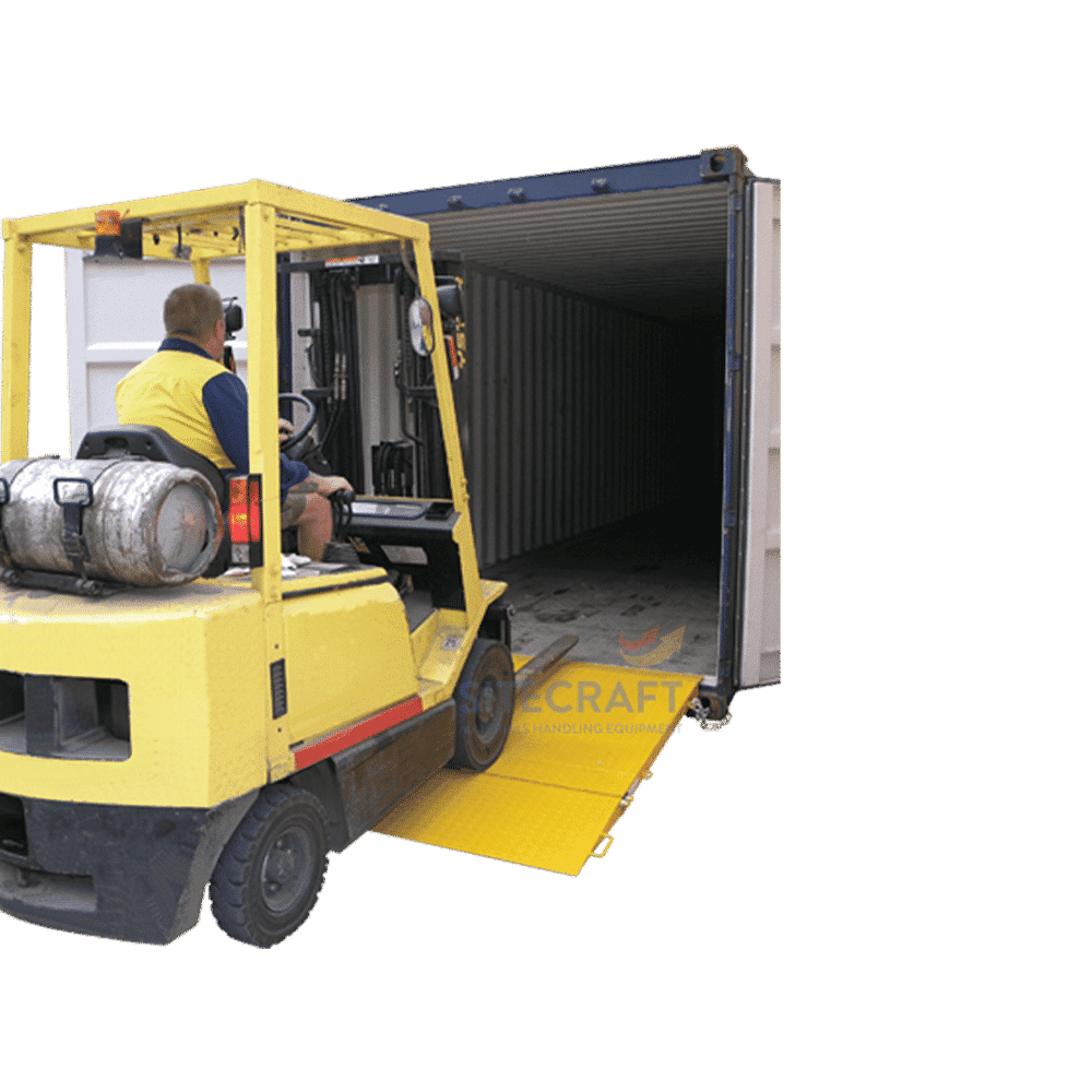 Folding Container Ramp full view
