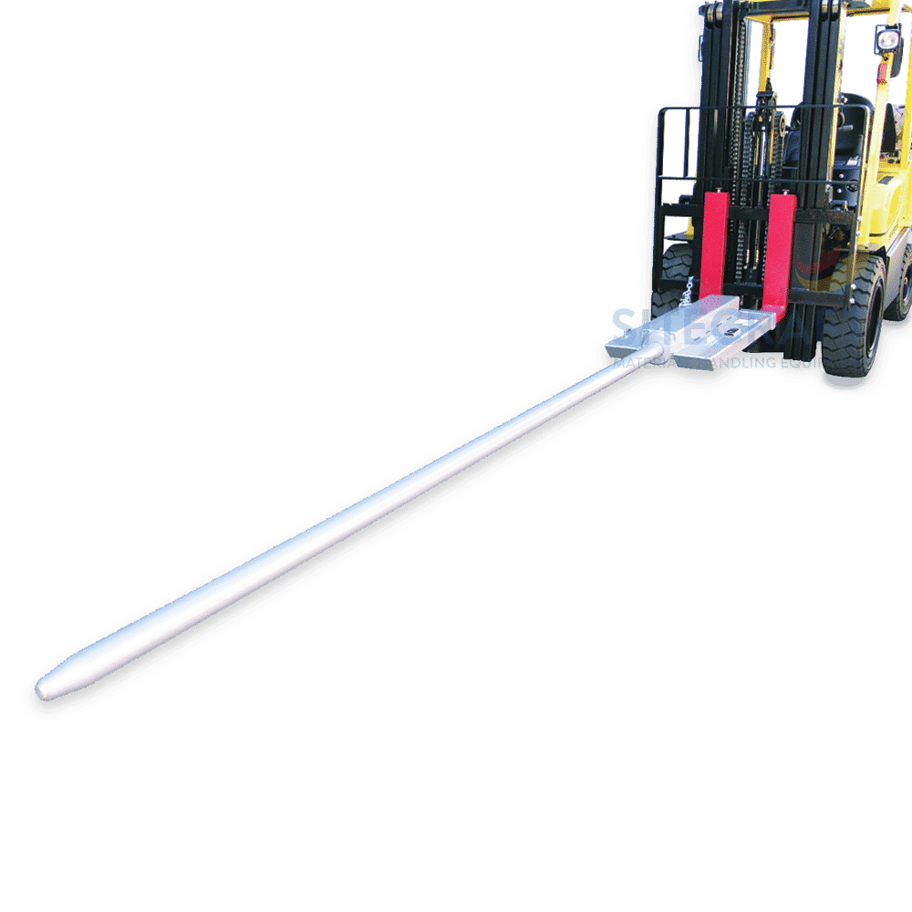 Slip-On Roll Prong attached with forklift