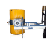 Forklift Drum Rotator – Manual Chain Operation Close Up