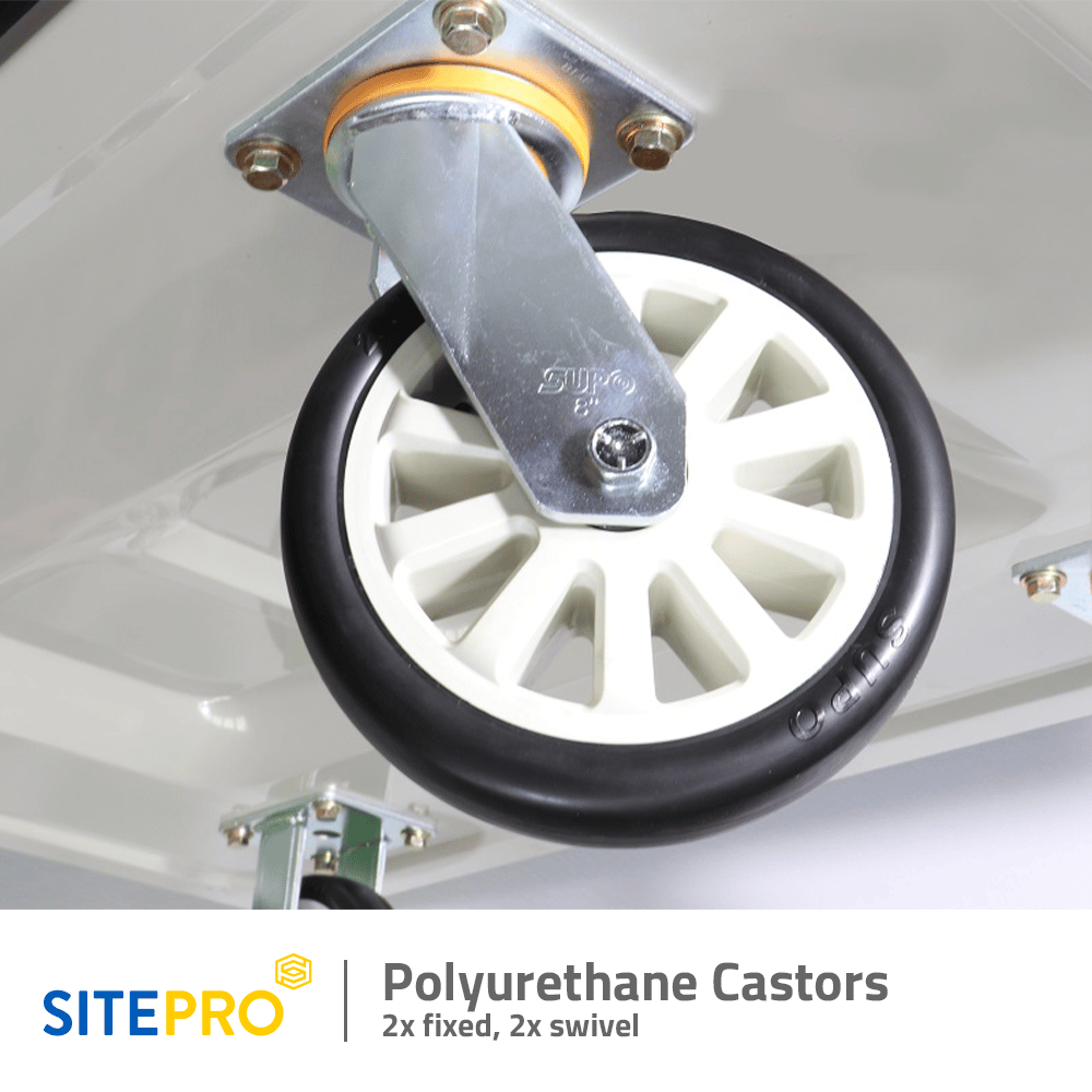 Sitepro Platform trolley with Polyurethane Casters