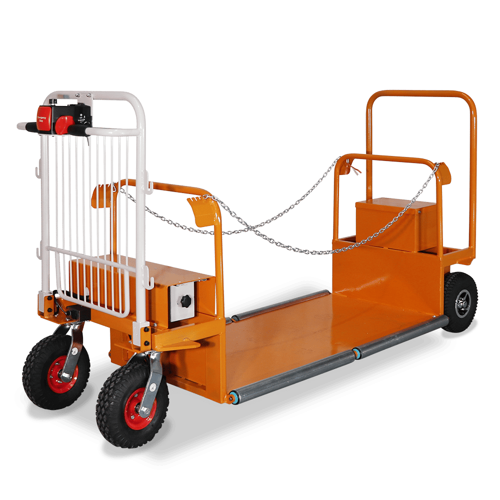 Logistec Motorized 2 Bin Wheelie Bin Trolley All Terrain Power Drive Body