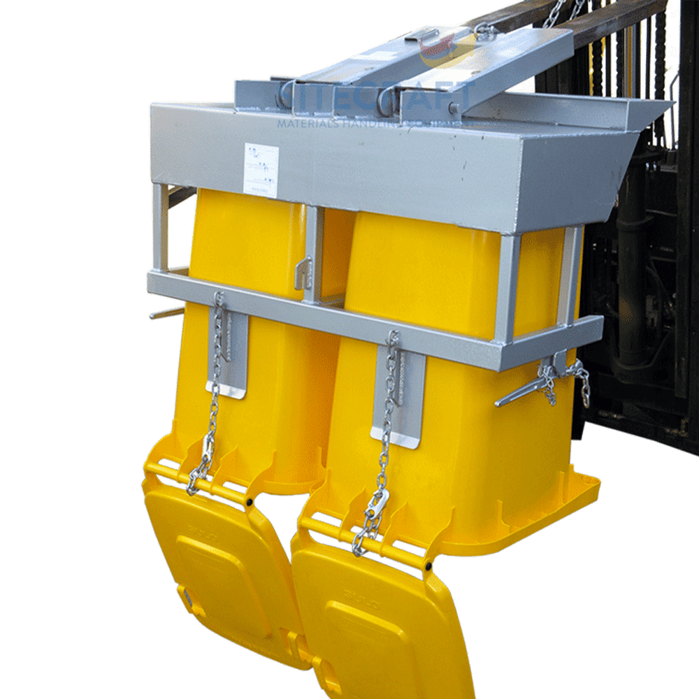 Double Forklift Wheelie Bin Tipper