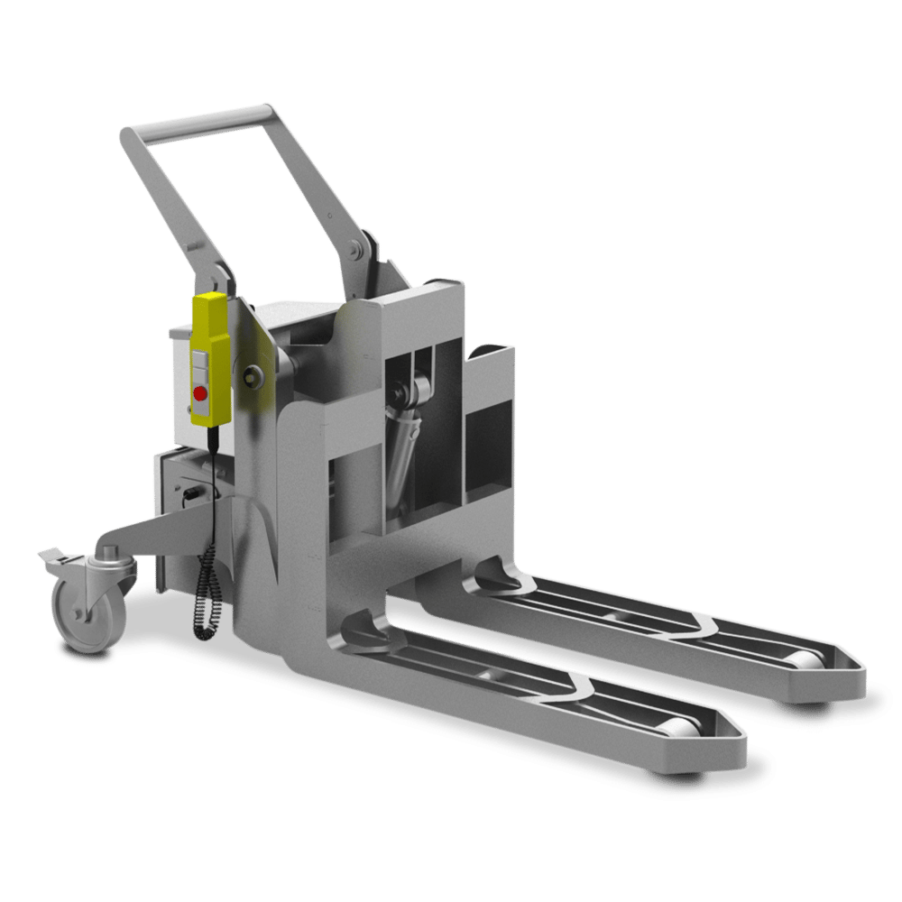 Ulma Inoxtruck Stainless Steel Mobile Electromanual Pallet Bin Tilter