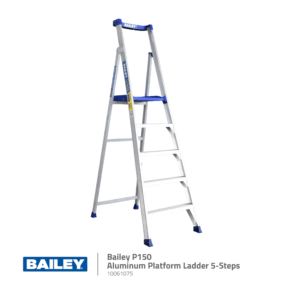 Bailey P150 Aluminium Platform Ladders | 5 Step Model