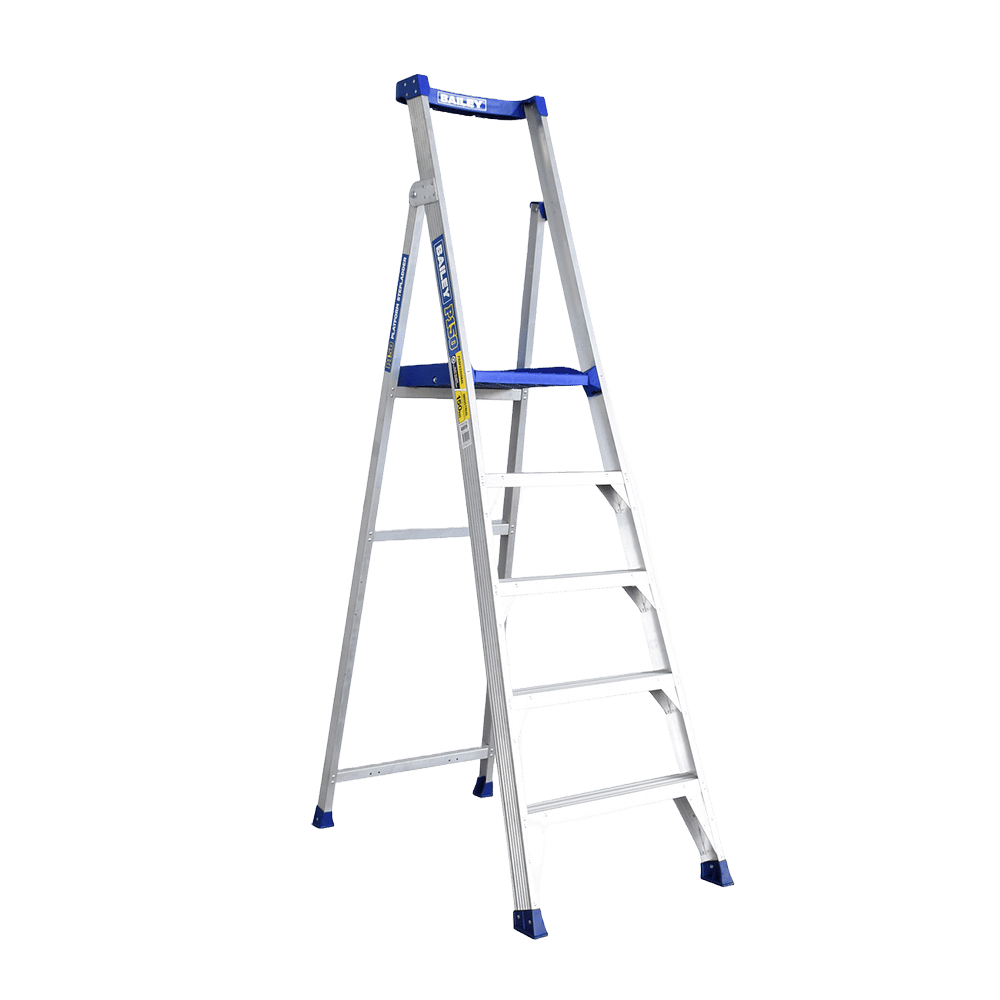 Bailey P150 Aluminium Platform Ladders | 5 Step Model